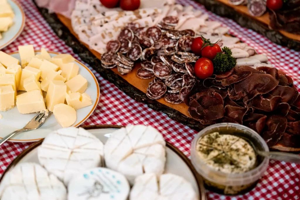 Das Buffet am 1. August-Brunch.